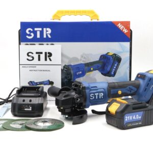 เจียรไร้สาย STR รุ่น ST-740 แบต 21V 4.0AH  มอเตอร์บรัสเลส ปรับความเร็วได้ 3 ระดับ